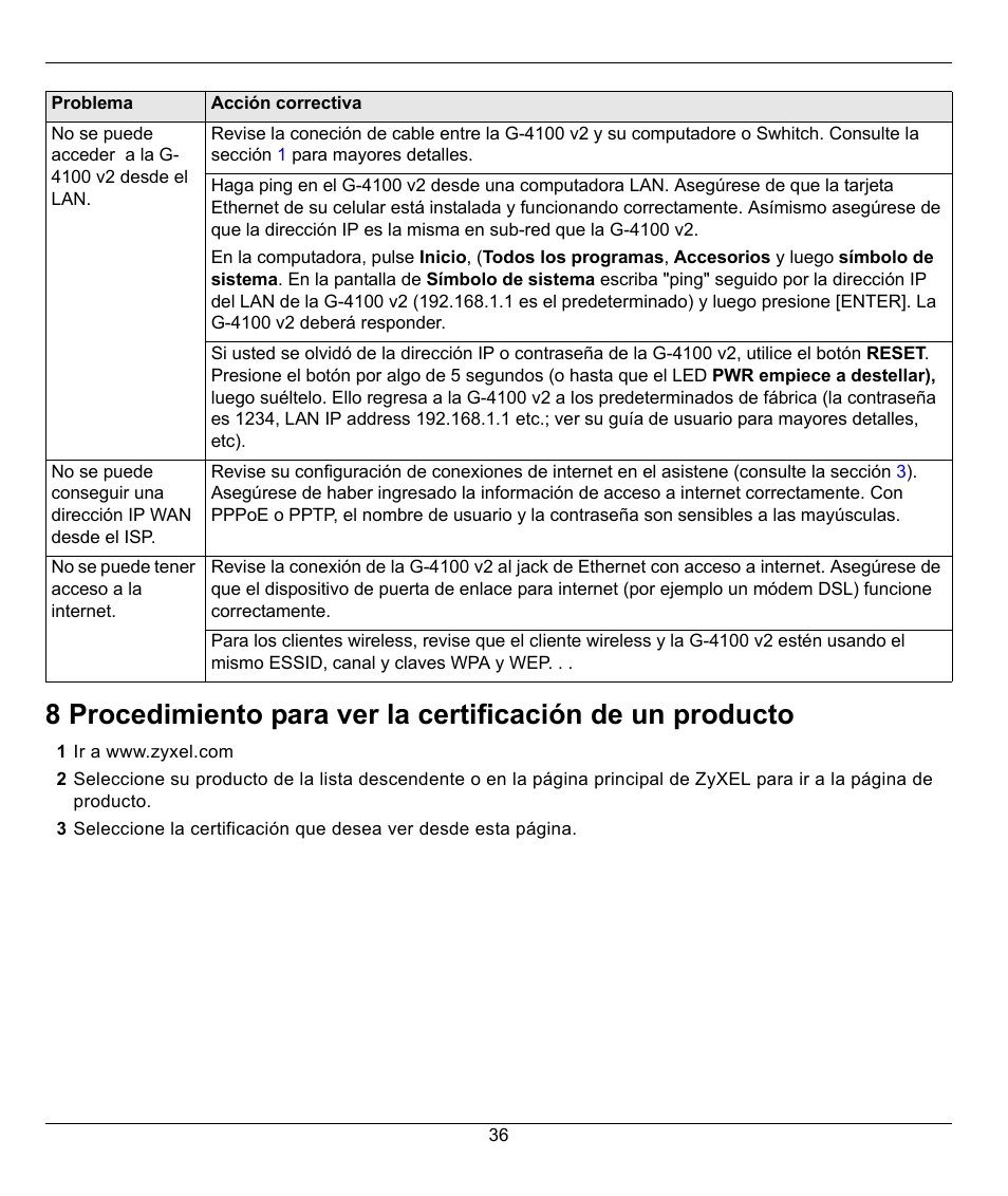 ZyXEL Communications G-4100 User Manual | Page 36 / 93