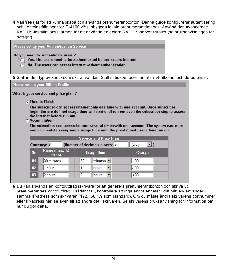 ZyXEL Communications G-4100 User Manual | Page 74 / 93