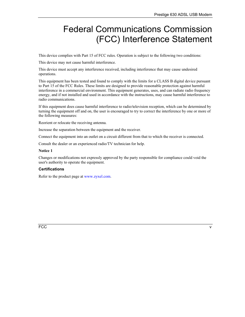ZyXEL Communications Prestige 630 User Manual | Page 5 / 48