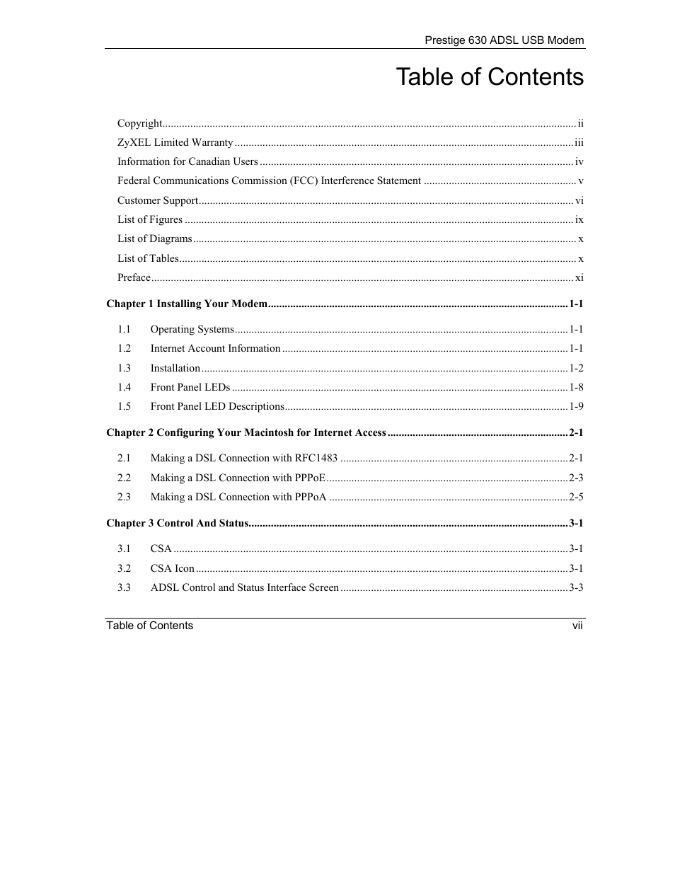 ZyXEL Communications Prestige 630 User Manual | Page 7 / 48