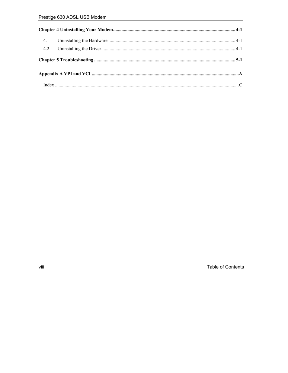 ZyXEL Communications Prestige 630 User Manual | Page 8 / 48