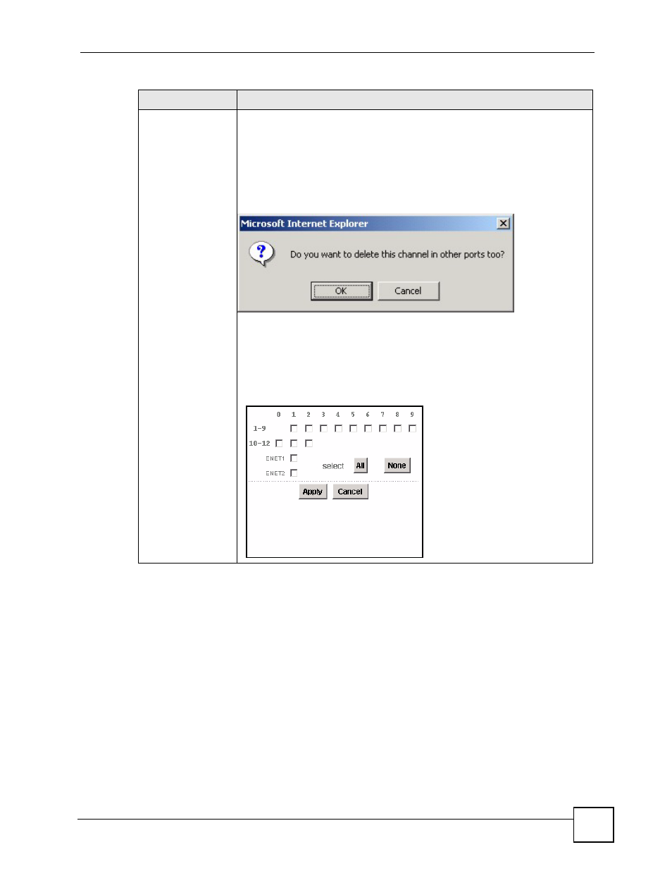 Figure 51 select ports | ZyXEL Communications IES-612-51A User Manual | Page 119 / 444