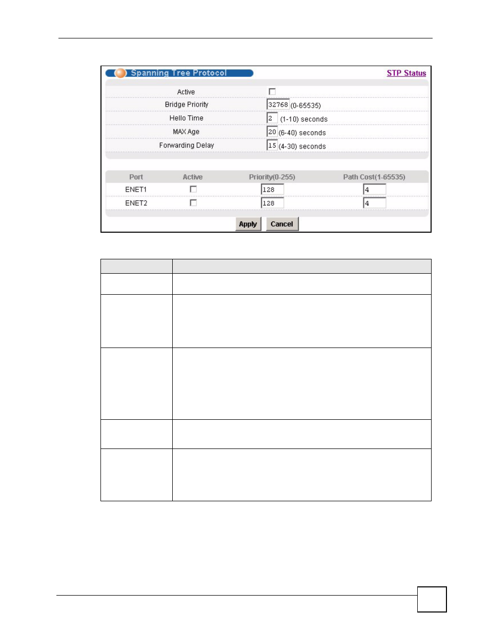 Figure 84 spanning tree protocol, Table 51 spanning tree protocol | ZyXEL Communications IES-612-51A User Manual | Page 179 / 444