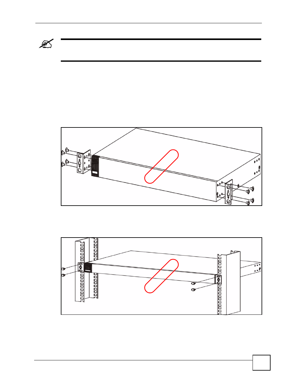 Figure 4 attaching mounting brackets and screws, Figure 5 rack mounting | ZyXEL Communications IES-612-51A User Manual | Page 47 / 444
