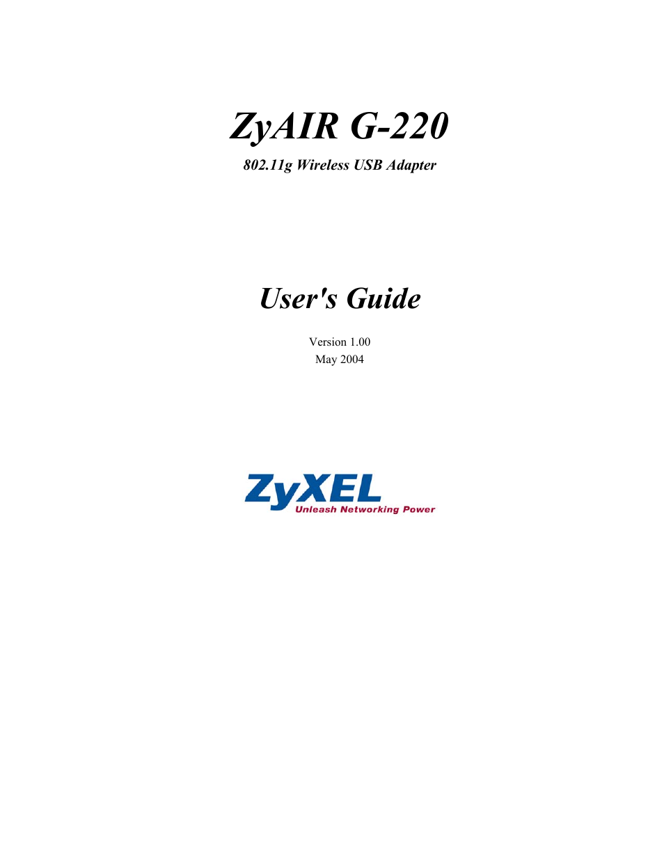 ZyXEL Communications ZyAIR G-220 User Manual | 67 pages