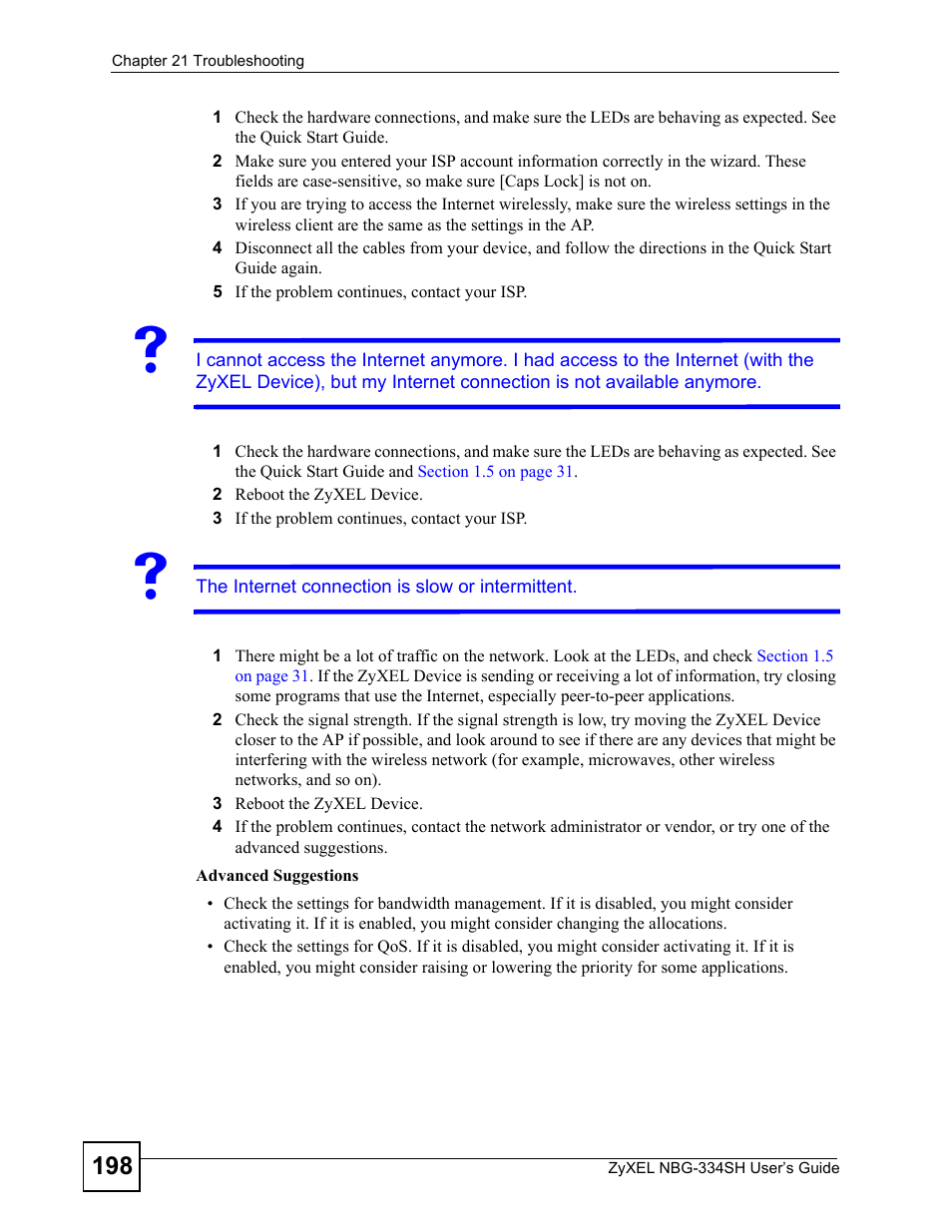ZyXEL Communications NBG334SH User Manual | Page 198 / 290