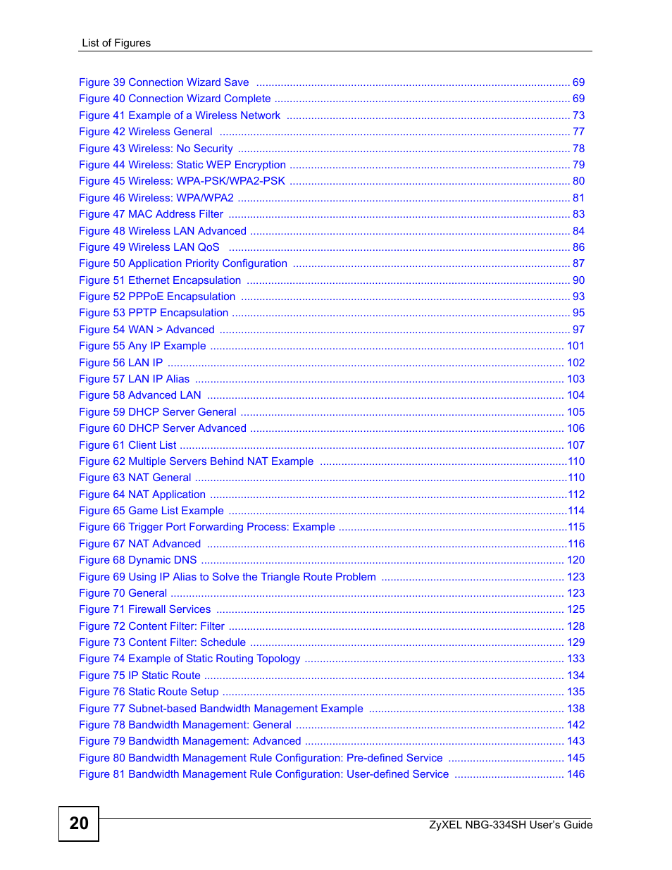 ZyXEL Communications NBG334SH User Manual | Page 20 / 290