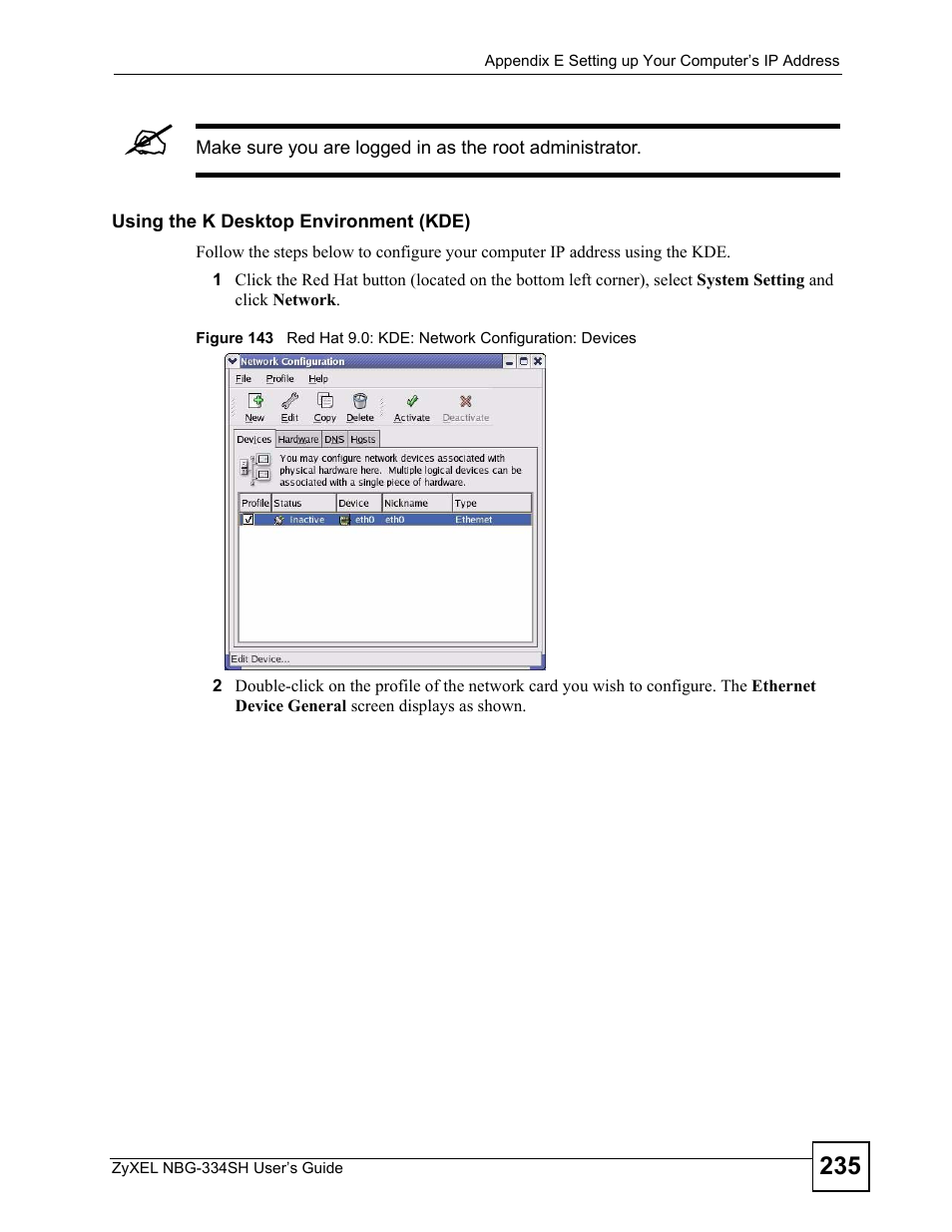 ZyXEL Communications NBG334SH User Manual | Page 235 / 290