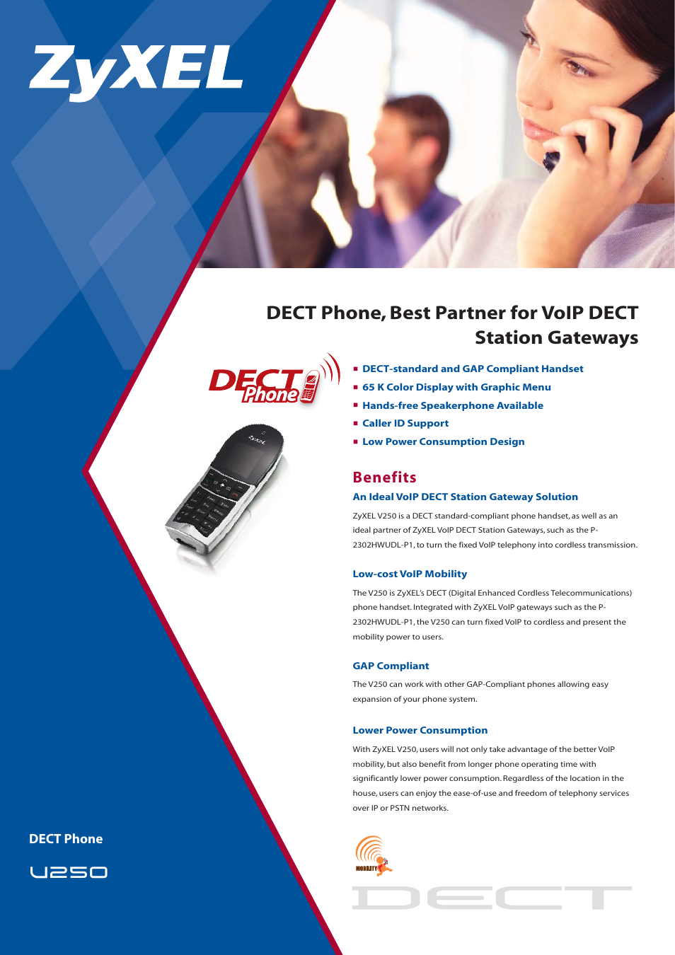 ZyXEL Communications U250 User Manual | 2 pages