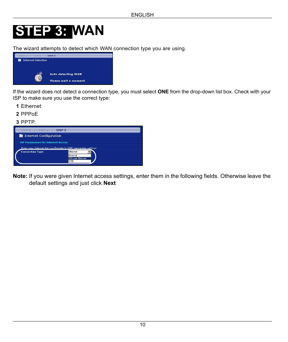 Step 3 | ZyXEL Communications 802.11G WIRELESS P-334WT User Manual | Page 10 / 112