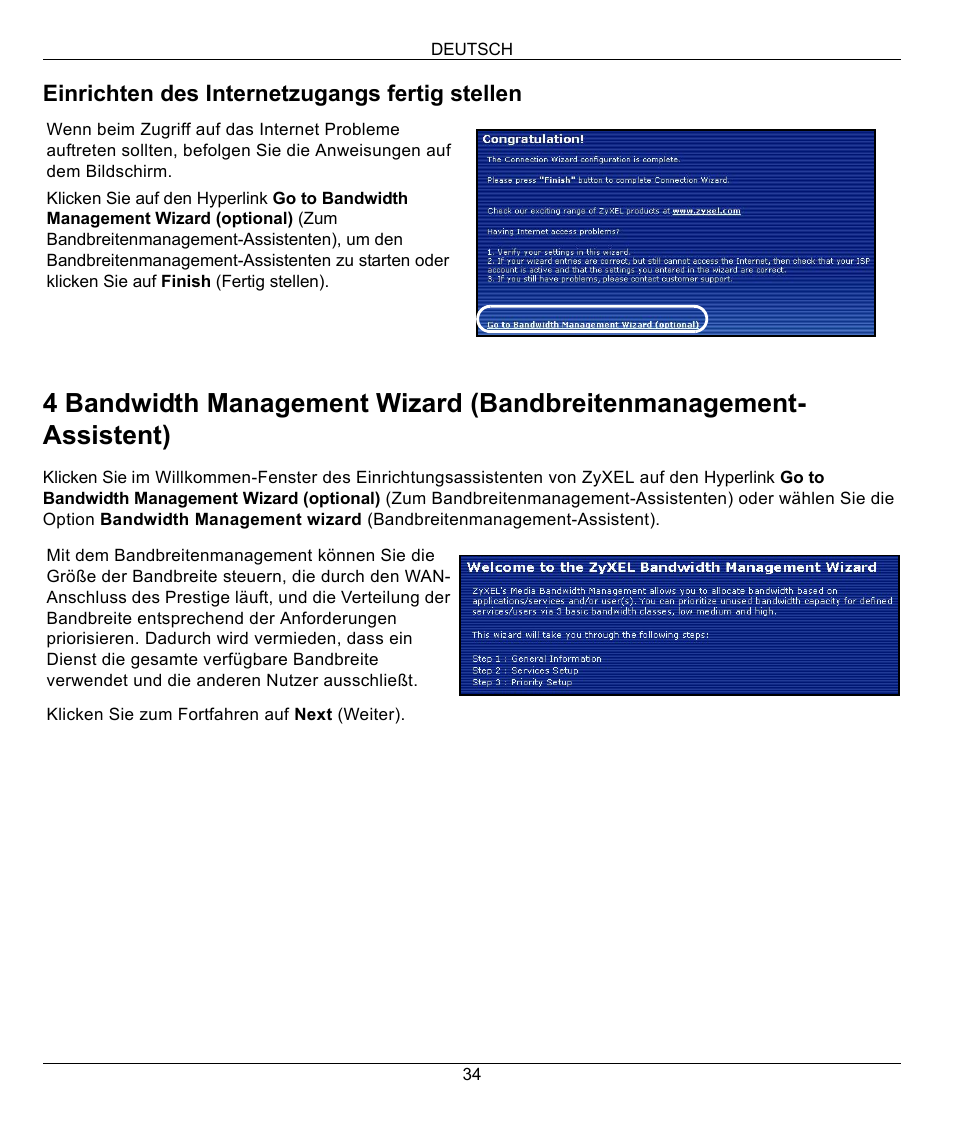 ZyXEL Communications 802.11G WIRELESS P-334WT User Manual | Page 34 / 112