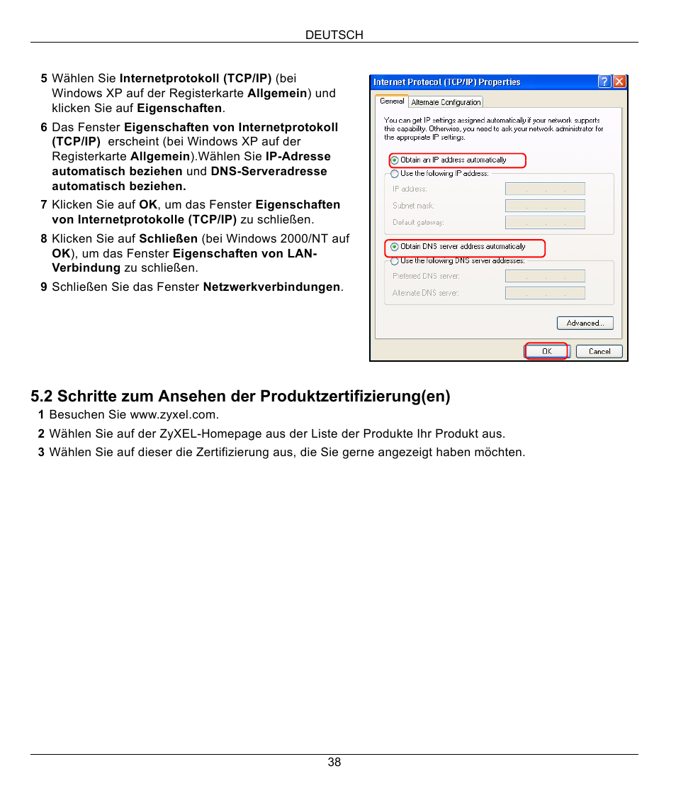 ZyXEL Communications 802.11G WIRELESS P-334WT User Manual | Page 38 / 112
