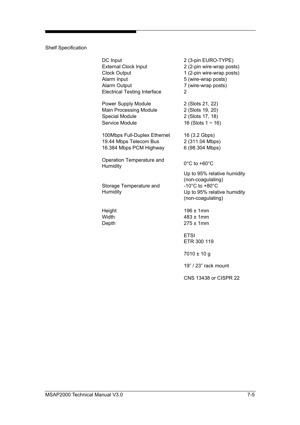 ZyXEL Communications Multi-service Access Platform MSAP2000 User Manual | Page 112 / 243