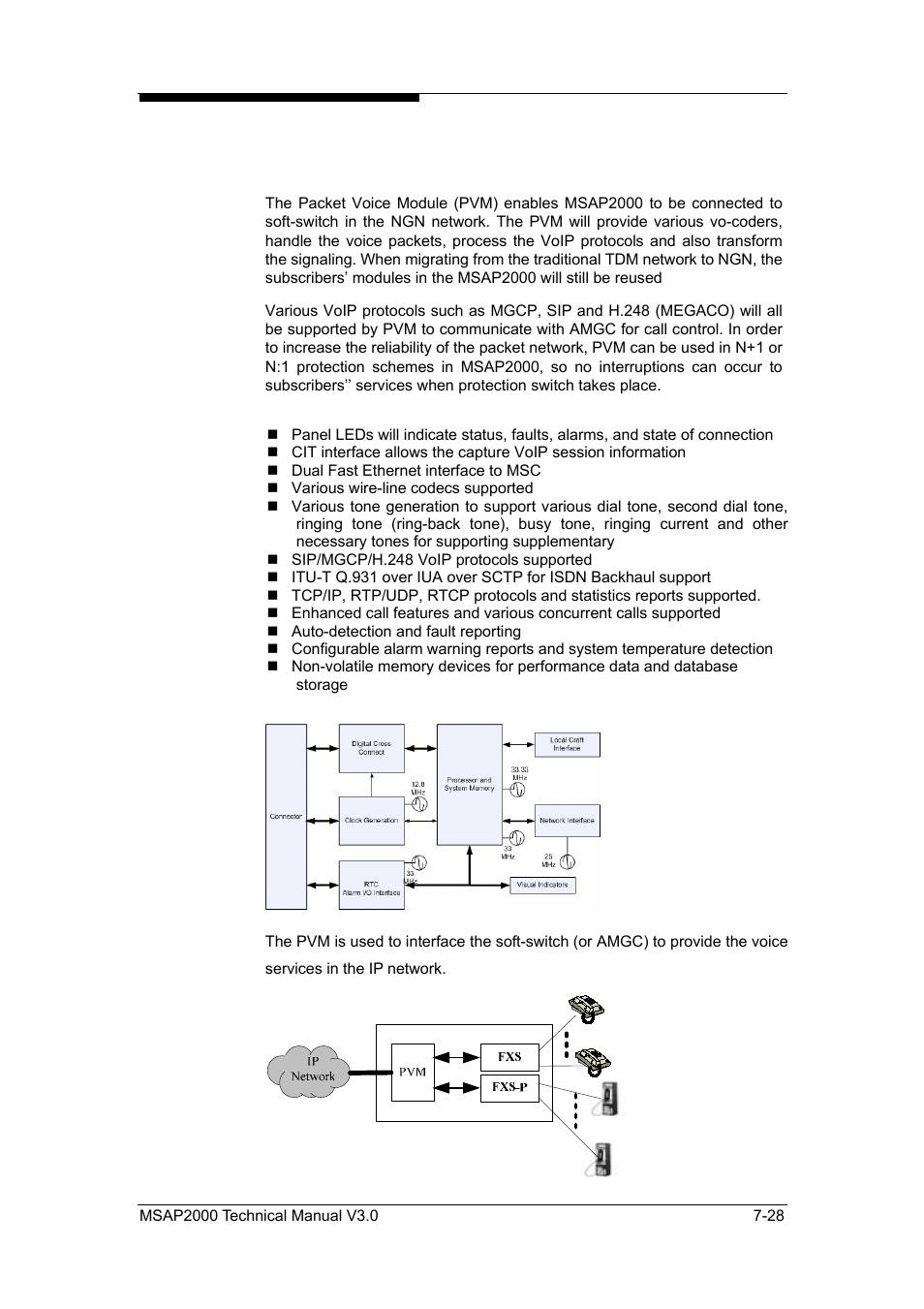 Packet voice module (pvm) | ZyXEL Communications Multi-service Access Platform MSAP2000 User Manual | Page 135 / 243