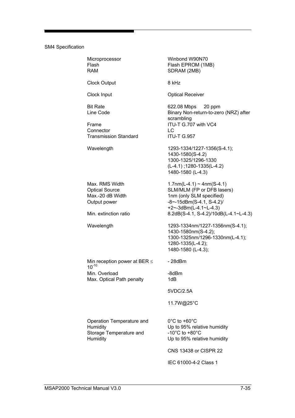 ZyXEL Communications Multi-service Access Platform MSAP2000 User Manual | Page 142 / 243