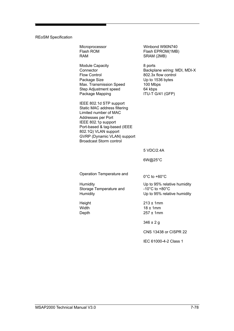 ZyXEL Communications Multi-service Access Platform MSAP2000 User Manual | Page 185 / 243