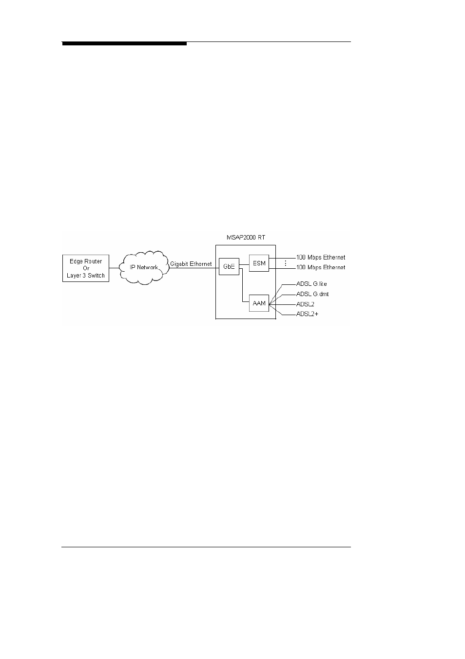 Gigabit switch | ZyXEL Communications Multi-service Access Platform MSAP2000 User Manual | Page 27 / 243