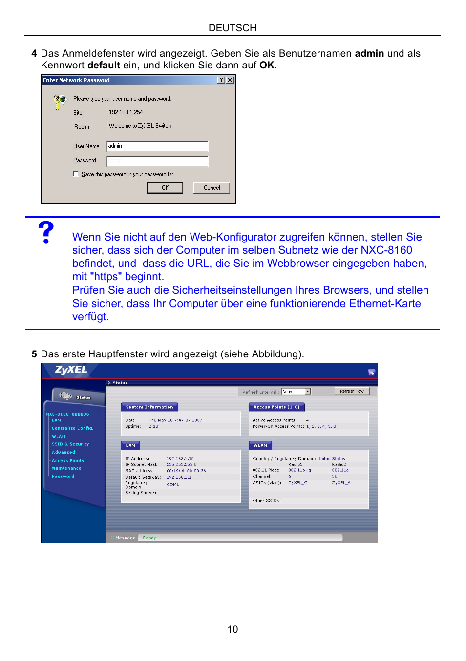 ZyXEL Communications Network Device NXC-8160s User Manual | Page 11 / 67