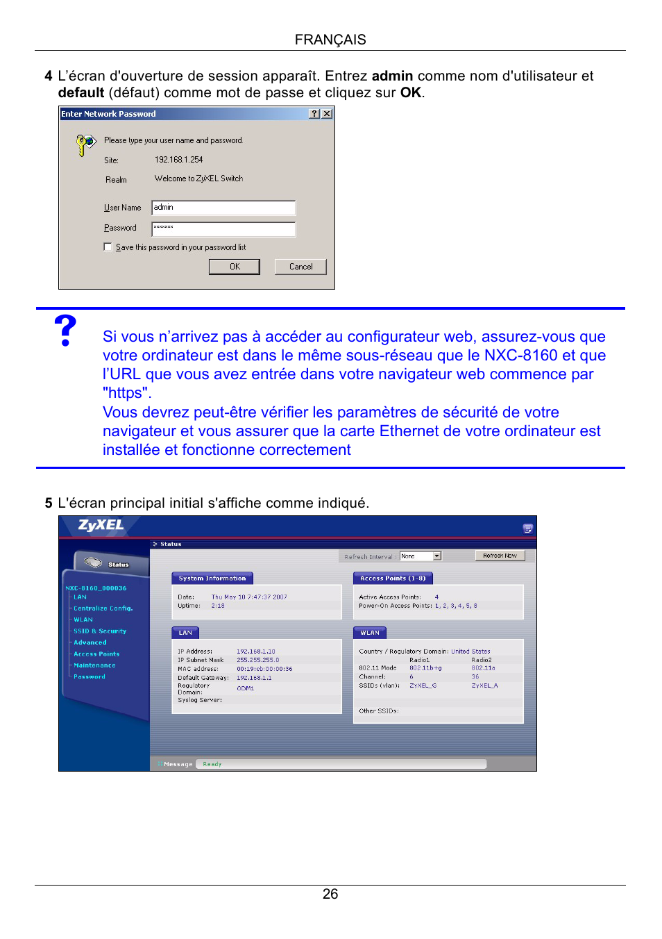 ZyXEL Communications Network Device NXC-8160s User Manual | Page 27 / 67