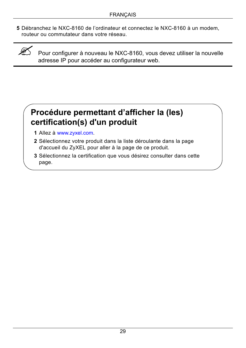 ZyXEL Communications Network Device NXC-8160s User Manual | Page 30 / 67