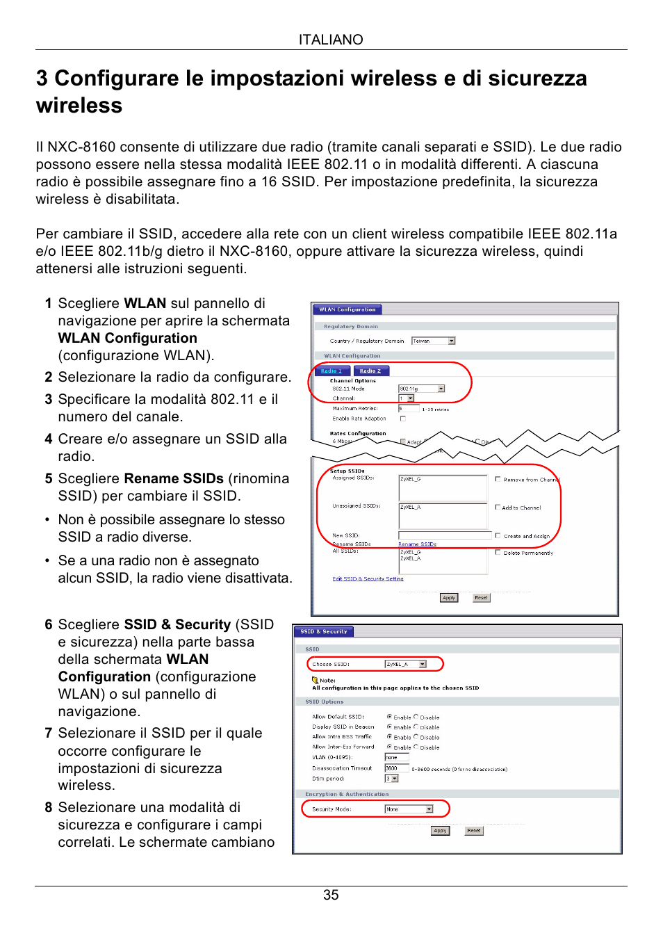 ZyXEL Communications Network Device NXC-8160s User Manual | Page 36 / 67