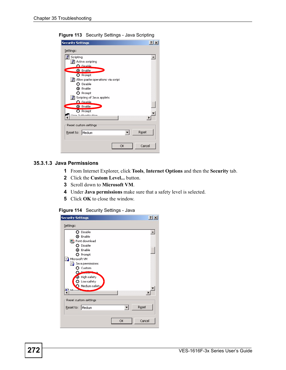ZyXEL Communications VDSL SWITCH VES-1616F-3X User Manual | Page 272 / 310