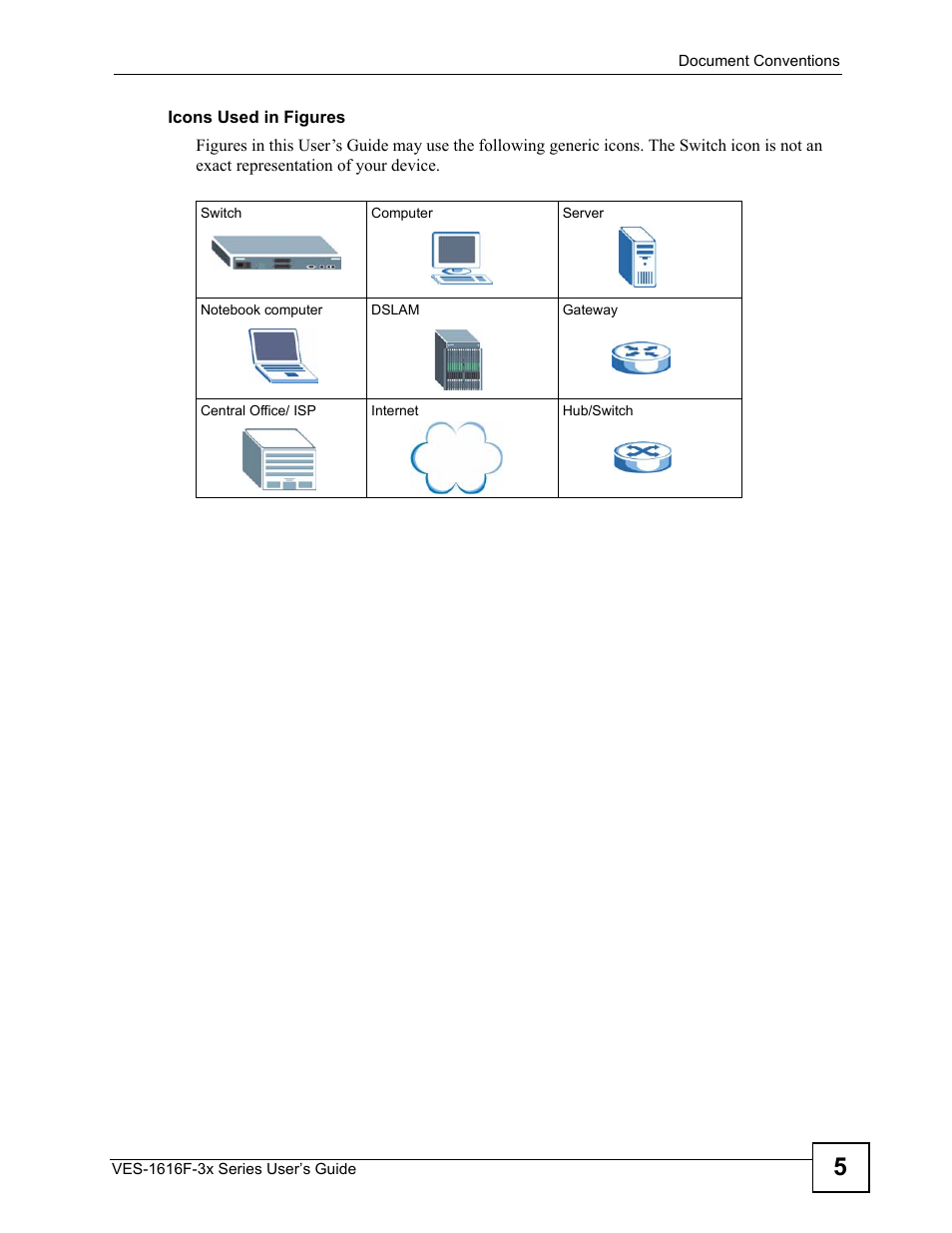 ZyXEL Communications VDSL SWITCH VES-1616F-3X User Manual | Page 5 / 310