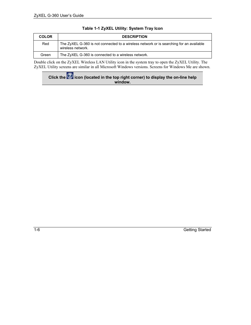 ZyXEL Communications G-360 User Manual | Page 20 / 65