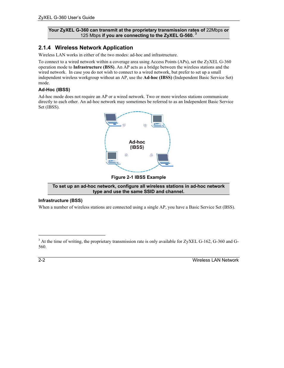 ZyXEL Communications G-360 User Manual | Page 22 / 65