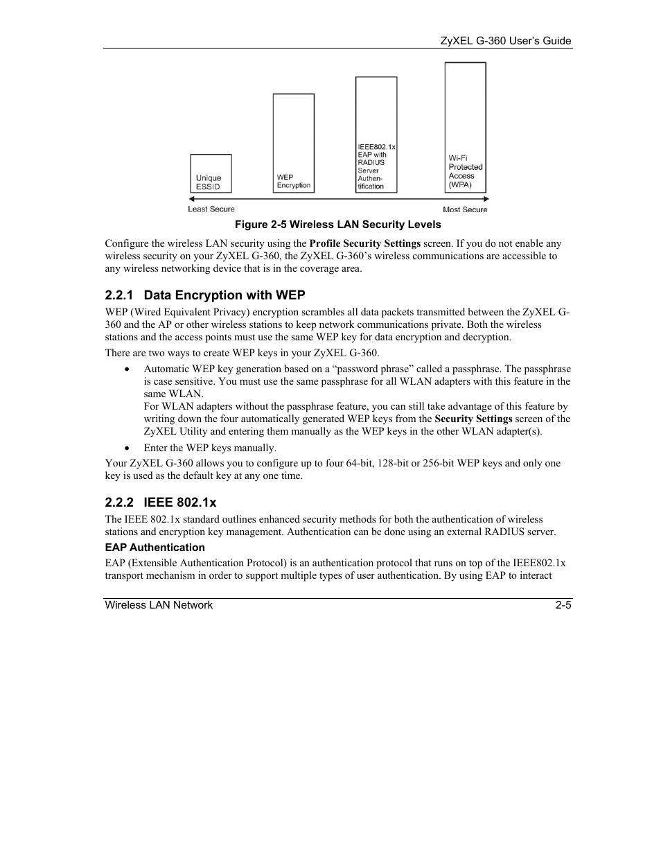 ZyXEL Communications G-360 User Manual | Page 25 / 65