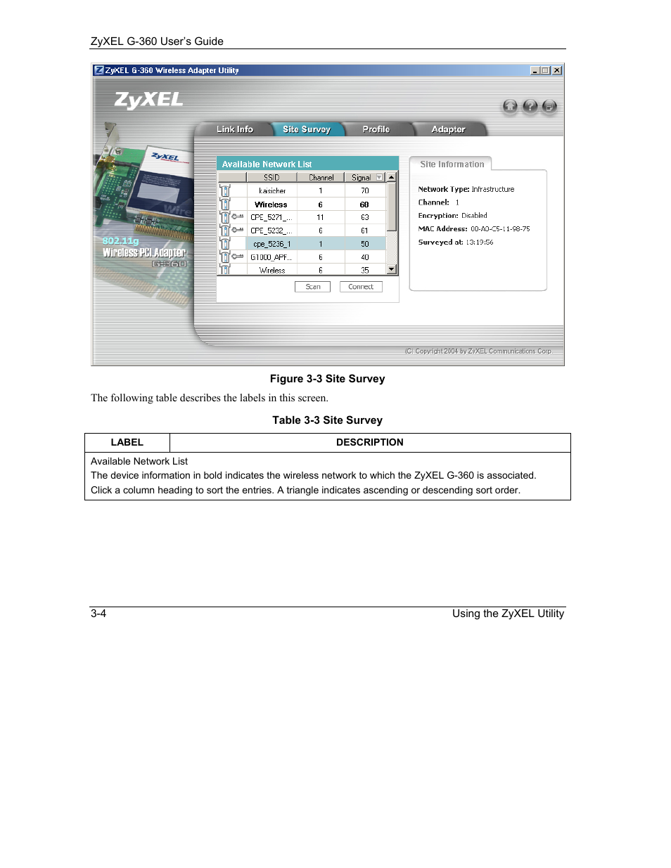 ZyXEL Communications G-360 User Manual | Page 34 / 65