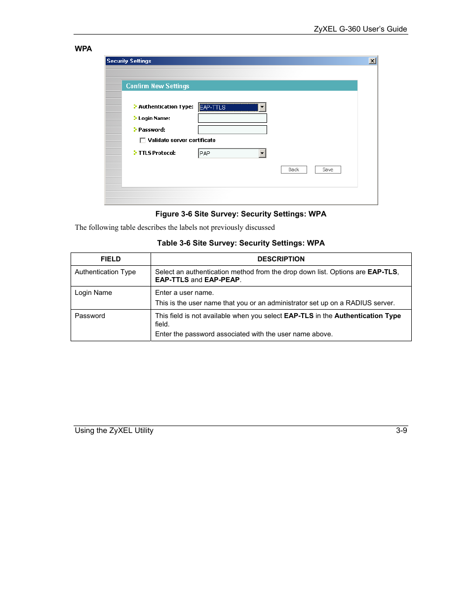 ZyXEL Communications G-360 User Manual | Page 39 / 65