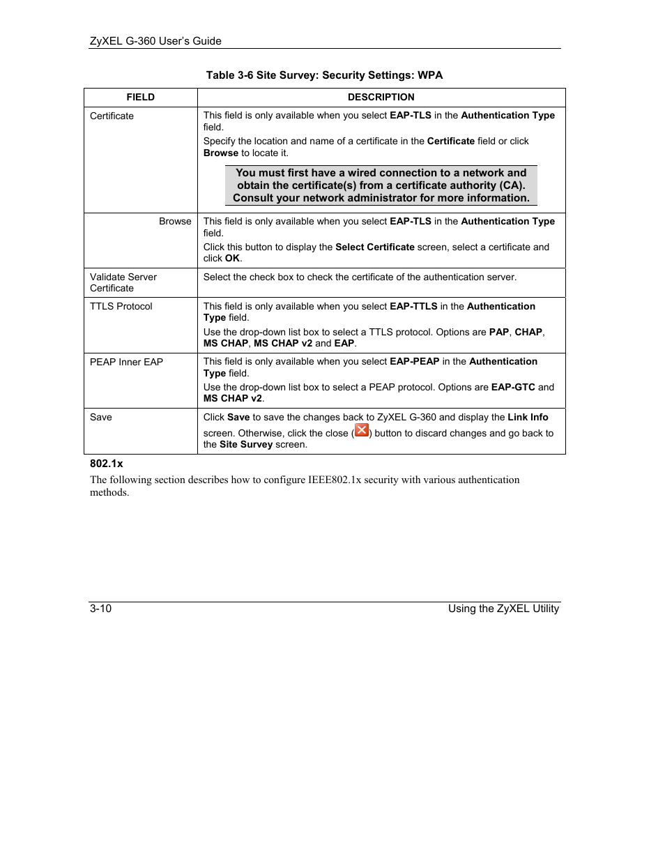 ZyXEL Communications G-360 User Manual | Page 40 / 65