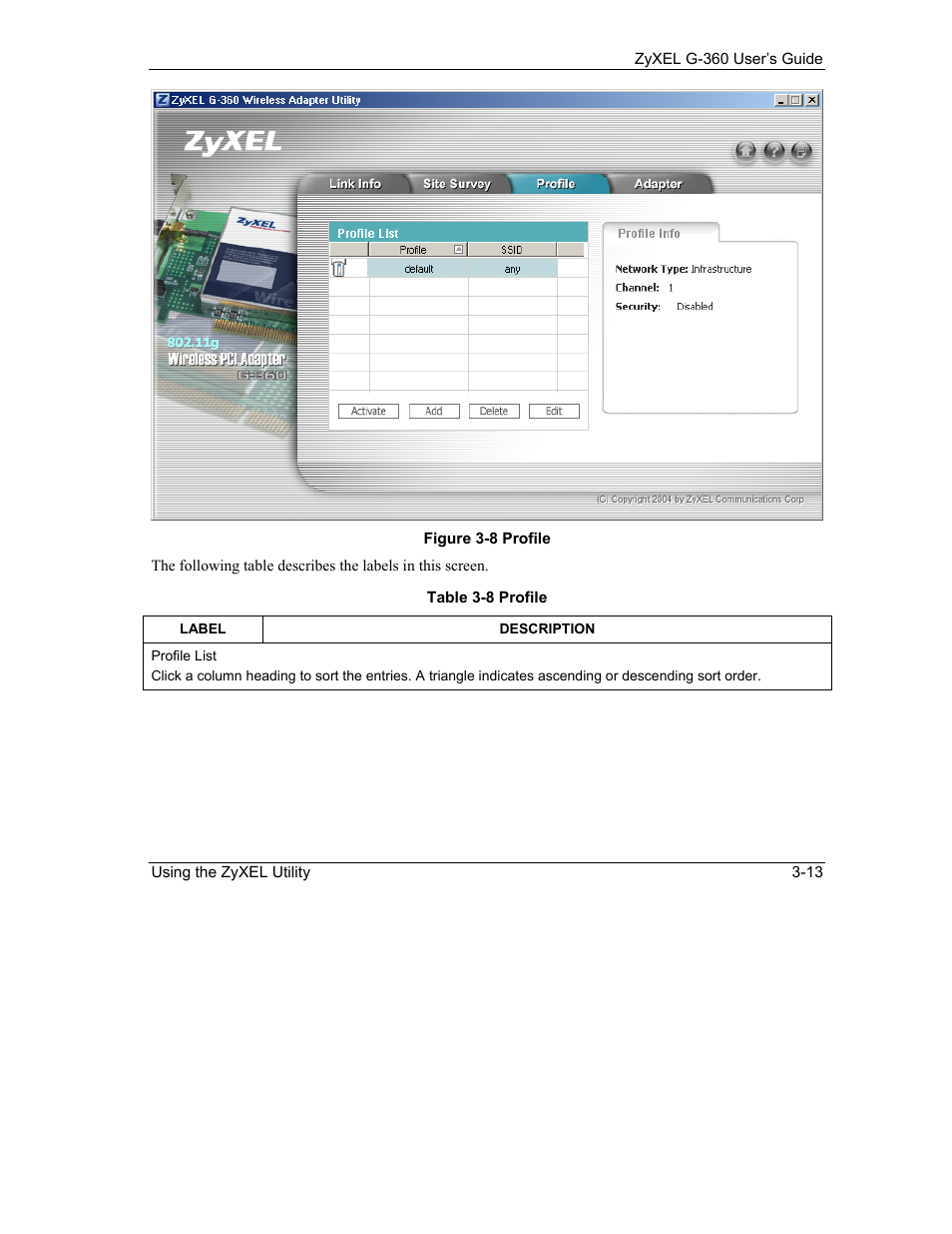 ZyXEL Communications G-360 User Manual | Page 43 / 65