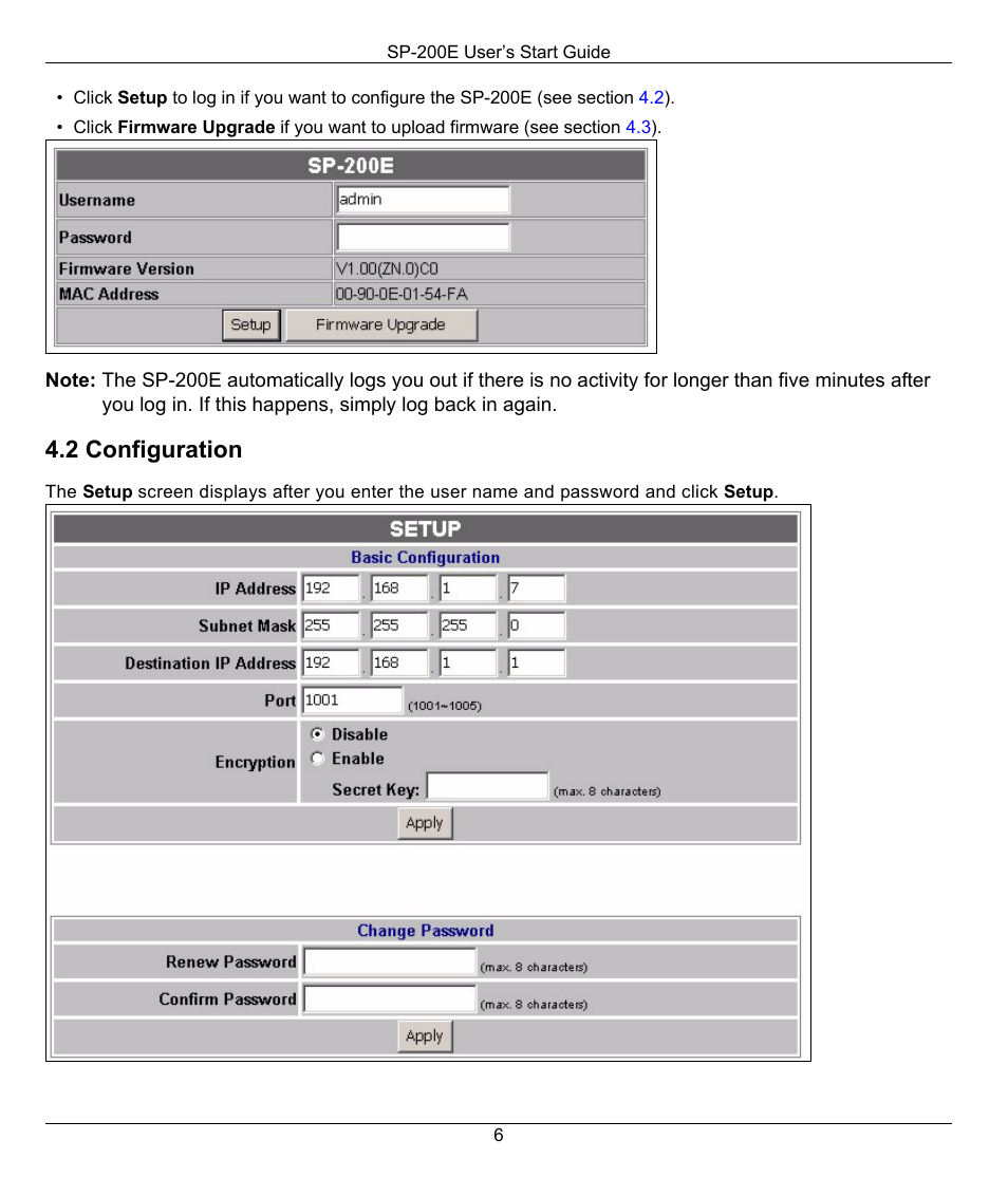 2 configuration | ZyXEL Communications SP-200E User Manual | Page 6 / 11