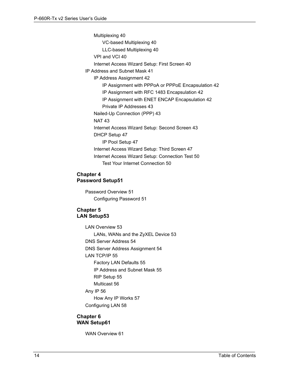 ZyXEL Communications P-660R-Tx v2 Series User Manual | Page 13 / 175