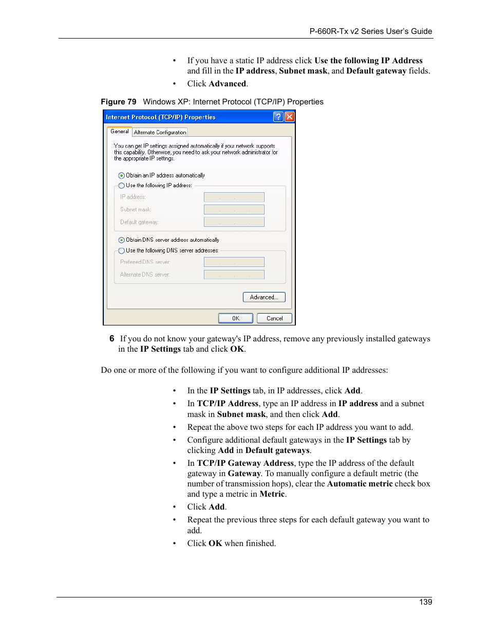 ZyXEL Communications P-660R-Tx v2 Series User Manual | Page 138 / 175
