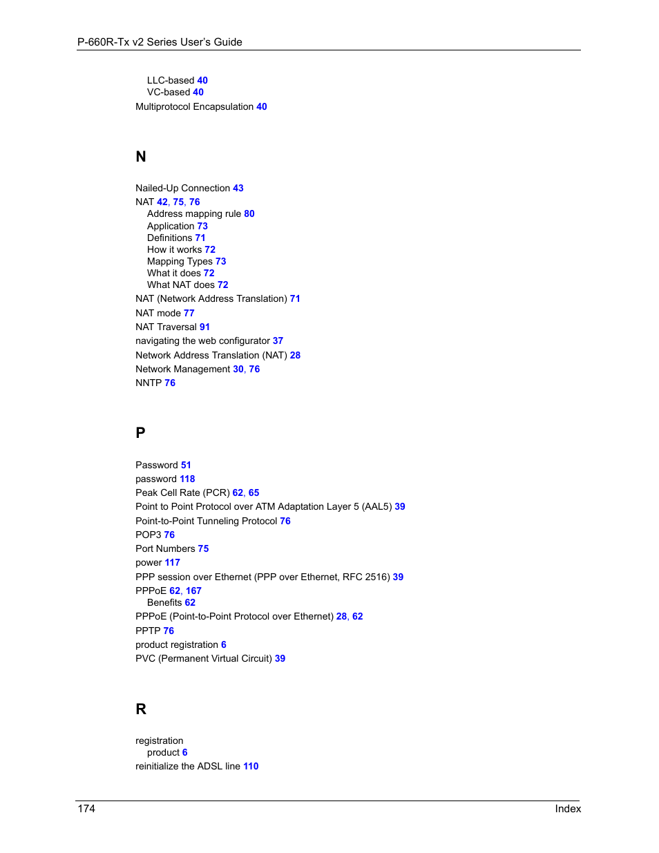 ZyXEL Communications P-660R-Tx v2 Series User Manual | Page 173 / 175