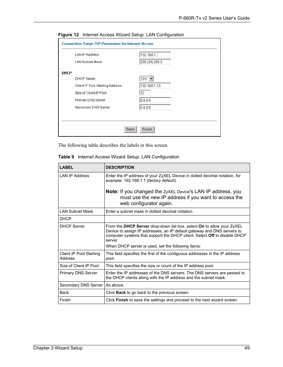 ZyXEL Communications P-660R-Tx v2 Series User Manual | Page 48 / 175