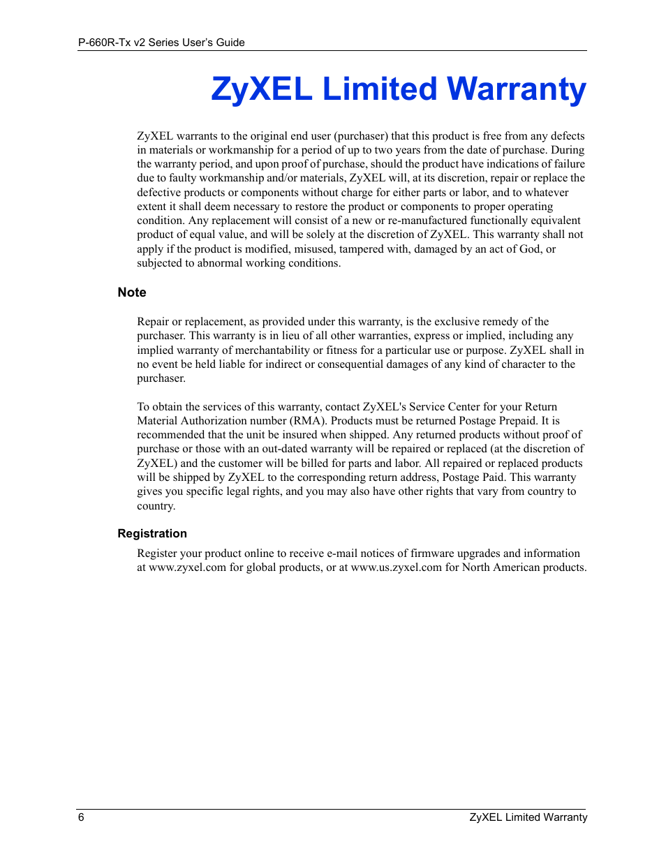 Zyxel limited warranty | ZyXEL Communications P-660R-Tx v2 Series User Manual | Page 5 / 175