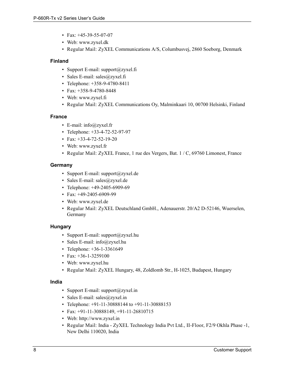 ZyXEL Communications P-660R-Tx v2 Series User Manual | Page 7 / 175