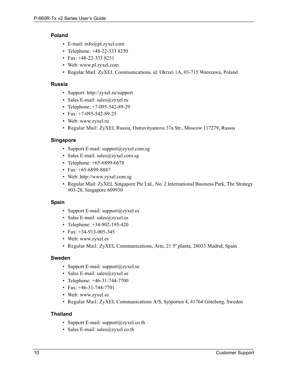 ZyXEL Communications P-660R-Tx v2 Series User Manual | Page 9 / 175