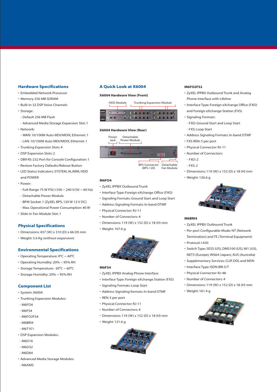ZyXEL Communications X6004 User Manual | Page 3 / 4