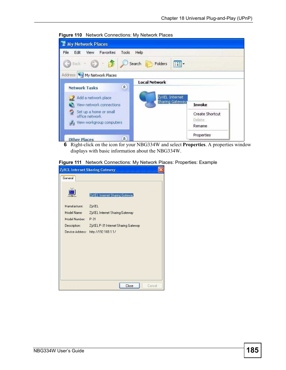 ZyXEL Communications NBG334W User Manual | Page 185 / 296