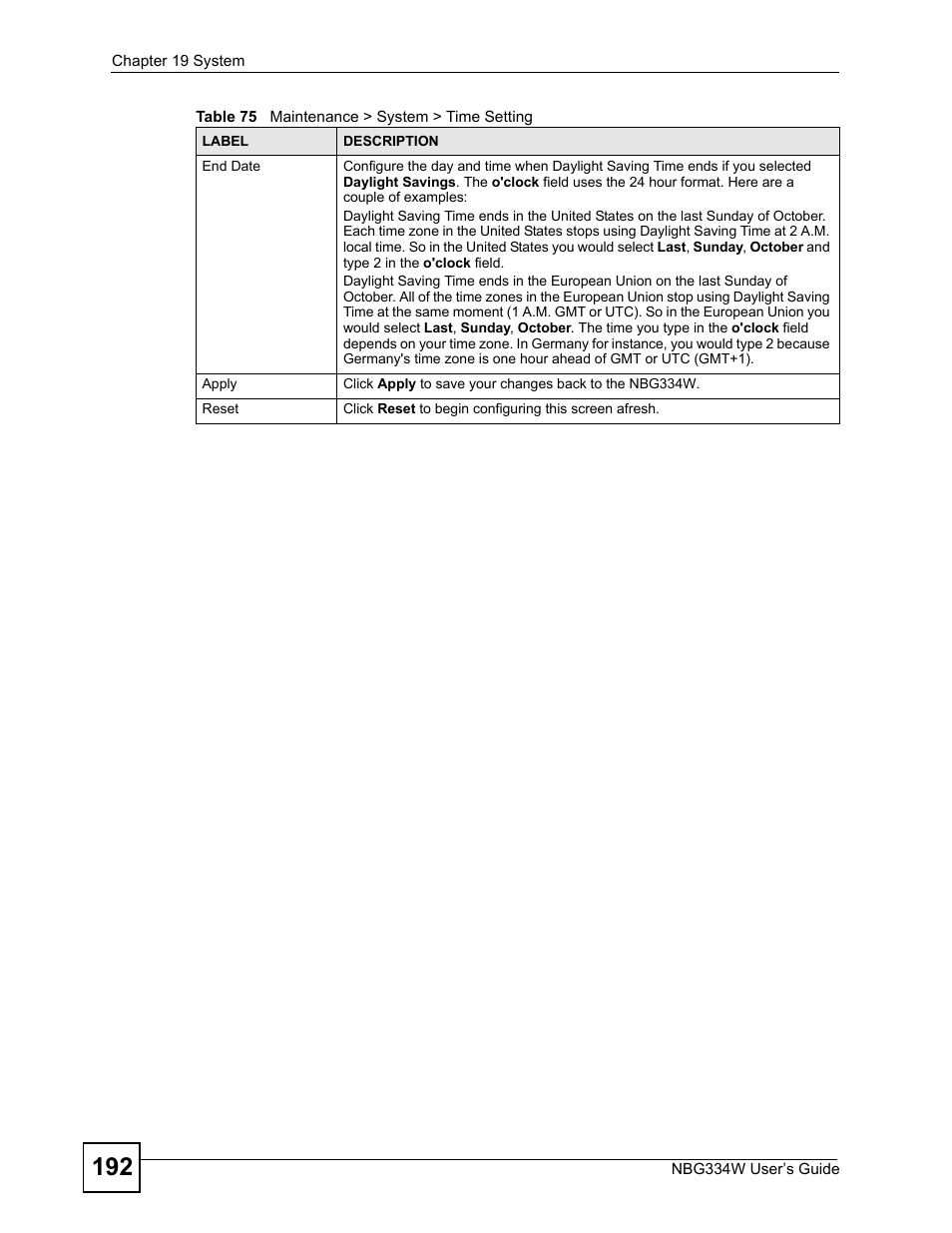 ZyXEL Communications NBG334W User Manual | Page 192 / 296