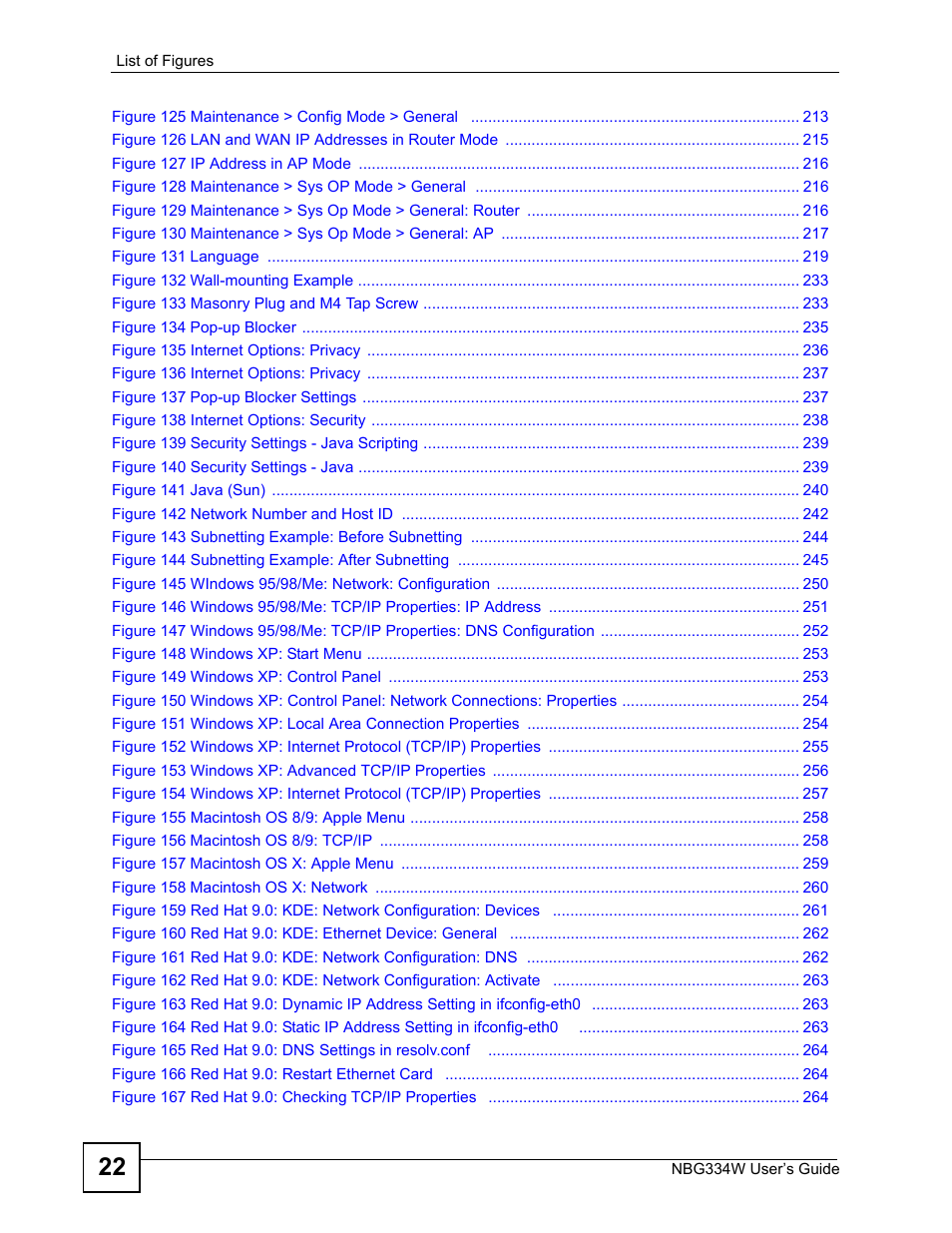 ZyXEL Communications NBG334W User Manual | Page 22 / 296