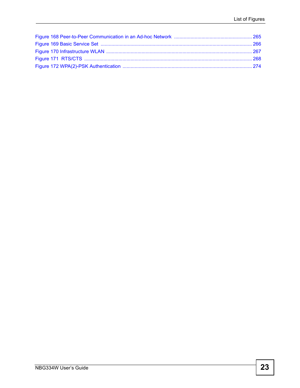 ZyXEL Communications NBG334W User Manual | Page 23 / 296