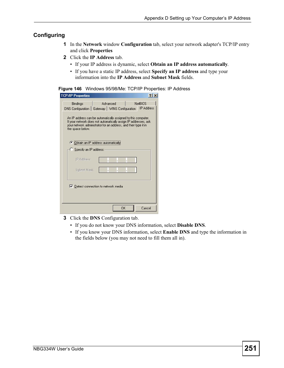 ZyXEL Communications NBG334W User Manual | Page 251 / 296