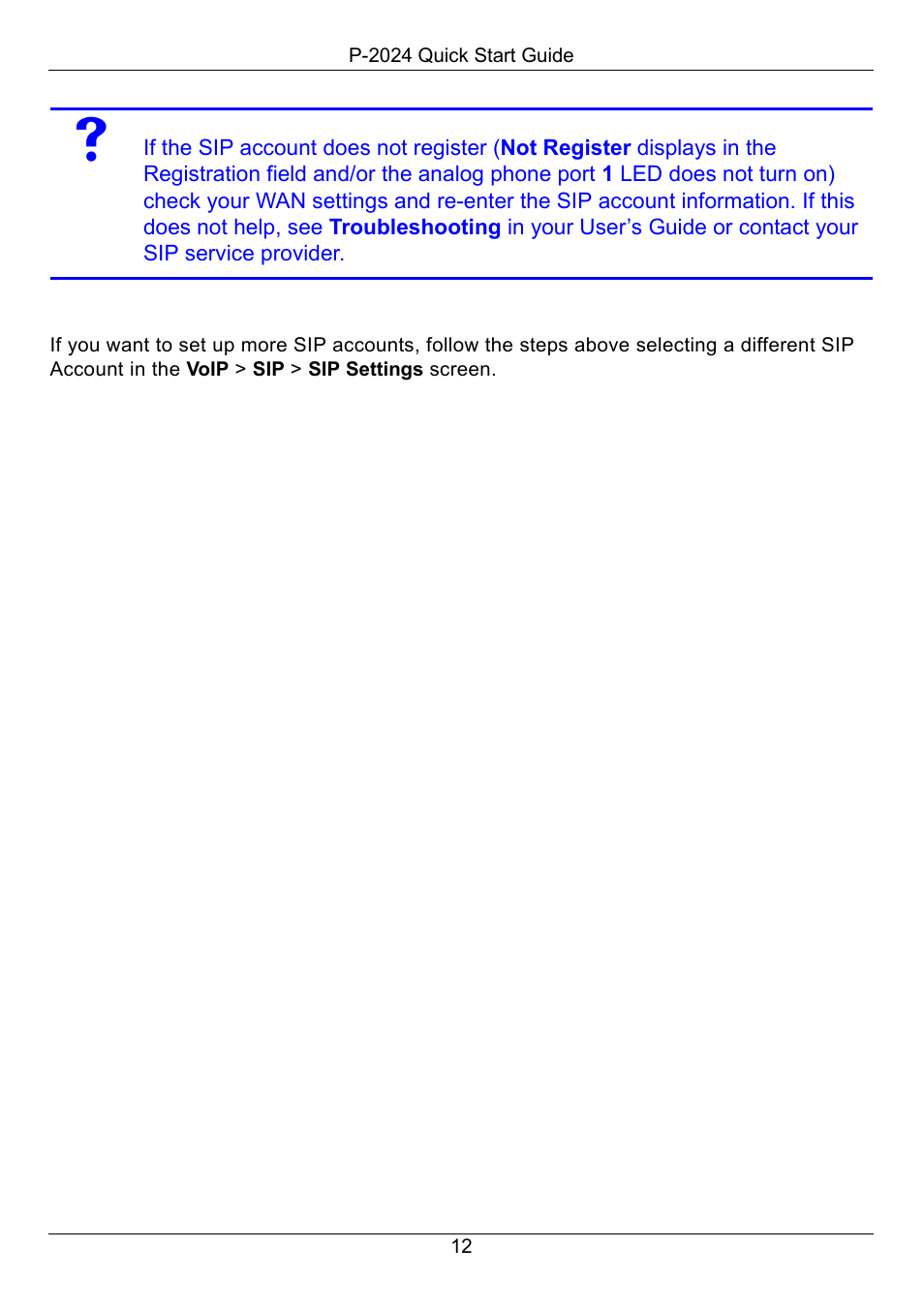 ZyXEL Communications P-2024 User Manual | Page 13 / 17