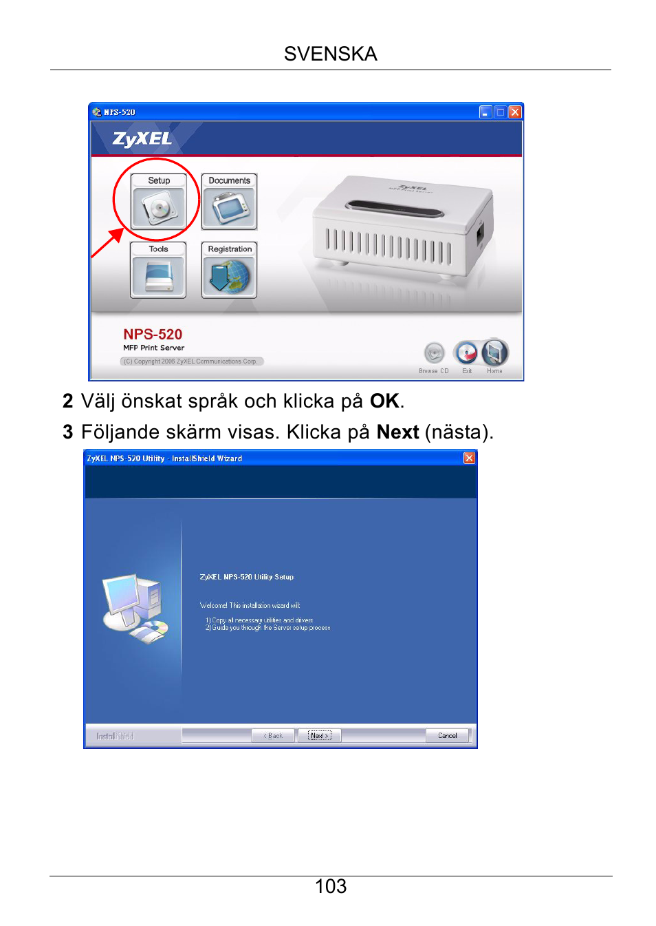 ZyXEL Communications NPS-520 User Manual | Page 104 / 115